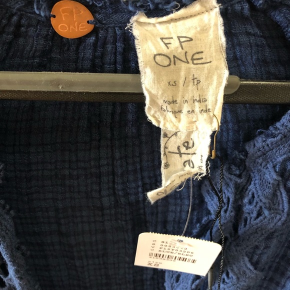 Free People FP ONE beach cover up mini dress XS NWT - Picture 3 of 9